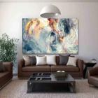 Quadro Decorativo Grande Abstrato Fire Storm - 120x60cm