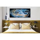 Quadro Decorativo Grande Abstrato Space Time - 150x80cm