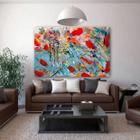 Quadro Decorativo Grande Abstrato Undercover - 120x60cm