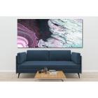 Quadro Decorativo Grande Contemporâneo Abstrato Lilac - 120x60cm