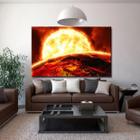 Quadro Decorativo Grande Contemporâneo Sun Flame - 120x60cm