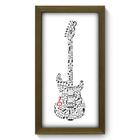 Quadro Decorativo - Guitarra - 19cm x 34cm - 033qdgm