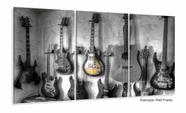 Quadro Decorativo Guitarras 120x60 em tecido