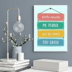 Quadro Decorativo Ho' Oponopono Mágico- Placas 45X34Cm Vidro