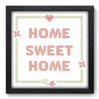 Quadro Decorativo - Home Sweet Home - 33cm x 33cm - 149qdrp