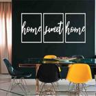 Quadro Decorativo Home Sweet Home 6mm Vazado - Mdf