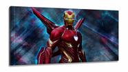 Quadro Decorativo Homem de ferro C em Tecido Canvas 130x60