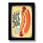 Quadro Decorativo Hot Dog Vintage Cozinha 33x43 cm