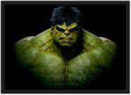 Quadro Decorativo Hulk Vingadores Super Heróis Geek Decorações Com Moldura G02