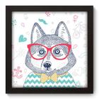 Quadro Decorativo - Husky - 22cm x 22cm - 023qdsp