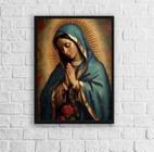 Quadro Decorativo Imaculado Coração DeMaria 45x34cm - com vidro