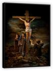 Quadro Decorativo Jesus Cristo Na Cruz Religioso Tela Canvas Premium Salas