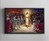 Quadro Decorativo Jesus Soldados Orando Versículos Salas Tela Canvas Premium