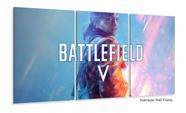 Quadro Decorativo Jogo-battlefield Com 120x60 3 peças Jogos m02