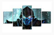 Quadro decorativo jogo Mortal Kombat Sub Zero