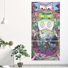 Quadro Decorativo Kit 60x120 cm Série Rick And Morty Parede