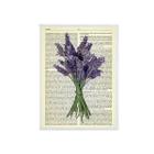 Quadro Decorativo Lavanda 45X34Cm - Com Vidro Madeira Branca