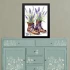 Quadro Decorativo Lavanda - Botinhas 33X24Cm