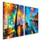 Quadro Decorativo Leonid Afremov Melodia da Noite 40x60 2 Telas