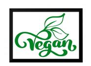 Quadro Decorativo Logo Vegano Arte Vegan