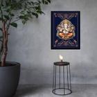 Quadro Decorativo Lord Ganesha 33X24Cm - Com Vidro