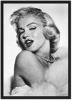 Quadro Decorativo Marilyn Monroe Preto e Branco Decorações Salas Quartos