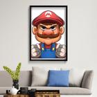 Quadro Decorativo Mario 3 40x60 cm Placa Decorativa em MDF para Decoração de interiores