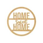 Quadro Decorativo Mdf Cru Home Sweet Home 40X20Cm