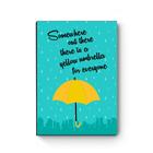 Quadro decorativo MDF Yellow Umbrella