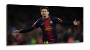 Quadro Decorativo Messi Futebol em Tecido Canvas 130x60