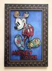 Quadro Decorativo Mickey Mouse com efeito em 3D MDF 40cm x 27cm