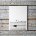 Quadro Decorativo Minimalista Fotografia Lago 45X34Cm