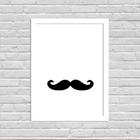 Quadro Decorativo Minimalista Mustache