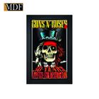 Quadro Decorativo Moldura Pintada Gel Guns N' Roses 30 Years 30x20 Mdf Adesivado