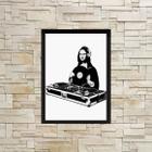 Quadro Decorativo Monalisa DJ 24x18cm - com vidro