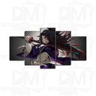 Quadro Decorativo Mosaico 5 Peças Anime Demon Slayer 115x60cm 2
