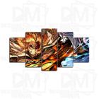 Quadro Decorativo Mosaico 5 Peças Anime Demon Slayer 115x60cm 4
