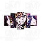 Quadro Decorativo Mosaico 5 Peças Anime Demon Slayer 115x60cm