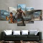 Quadro Decorativo Mosaico 5 Peças God Of War