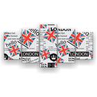 Quadro Decorativo Mosaico 5 Peças London Coroa