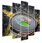 Quadro Decorativo Mosaico 5 Peças Mod688 Estádio Futebol