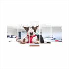 Quadro Decorativo Mosaico Animais III - Business dog