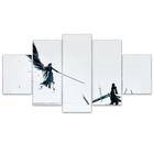 Quadro Decorativo Mosaico MDF Final Fantasy 7 Remake Sephiroth vs Cloud