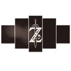 Quadro Decorativo Mosaico MDF Zelda Logo 115x60cm