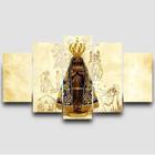 Quadro Decorativo Mosaico Nossa Senhora Aparecida 5 Peças