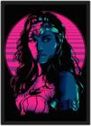 Quadro Decorativo Mulher Maravilha Super Heróis Geek Séries Filmes Cinema Decorações Com Moldura G2