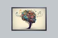 Quadro Decorativo Musical Flowers