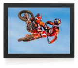 Quadro Decorativo Mx Motocross Foto 42x29cm