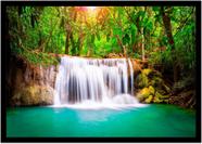 Quadro Decorativo Natureza Paisagem Cachoeira Salas Quartos Escritório Com Moldura R078