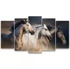 Quadro Decorativo Painel Cavalos Correndo "